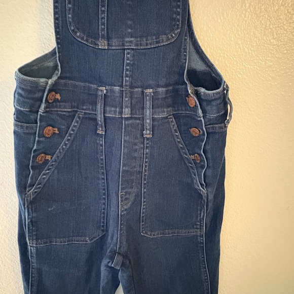 Madewell Dark Blue Women's Jeans Overalls - Picture 3 of 5